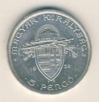 1938. 5P Ag "Szent István" T:2-