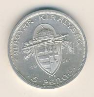 1938. 5P Ag "Szent István" T:2