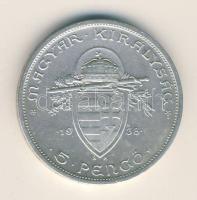 1938. 5P Ag "Szent István" T:2-