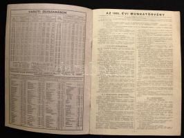 Postatarifák, adók illetékek, közlekedési menetrendek 1951 44 old. jó állapotban