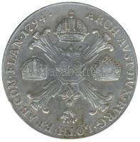 Ausztria / magyar verdejel 1794B. Korona Tallér Ag "II. Ferenc" Körmöcbánya (29.37g) T:2,2...
