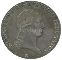 1823B. Tallér Ag "Ferenc" Körmöcbánya (28.08g) T:2,2- /  Hungary 1823. Thaler Ag "Franz I" Kremnitz (28.08g) C:XF,VF Huszár 1944., Unger III.: 1364a, Herinek 415.