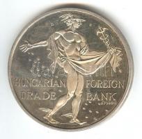 1990. "Magyar Külkereskedelmi Bank" Ag(925) emlékérem (36g) T:exPP