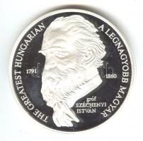 2000. "MKB-az ÖtvenÉves Bank/gróf Széchenyi István" Ag(999) emlékérem (31,4g) szign.: Lebó...