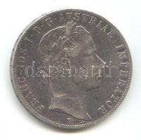 Ausztria/magyar verdejel 1858B 1Fl Ag T:2-