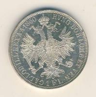 Ausztria 1860A 1Fl Ag T:1- Austria 1860A 1 Florin Ag C:AU