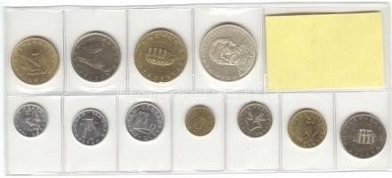 1995. 10f-200Ft forgalmi sor 11klf db, benne "Deák" Ag, fóliás szettben T:1