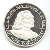 2003. "A Mecénás MKB Köszönti a 40 éves Liszt Ferenc Kamarazenekart" Ag(999) emlékérem (31...