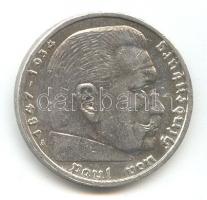 Német 3. Birodalom 1939A 5M Ag "Hindenburg" T:2
German Third Reich 1939A 5 Marks Ag "...