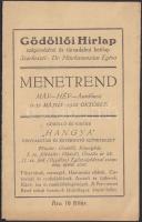 1933 Gödöllő környéki MÁV, HÉV, Autóbusz menetrend