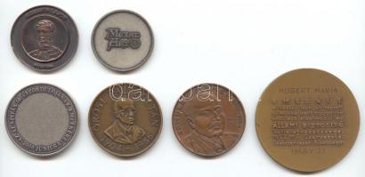 1966-2000. 6db különféle emlékérem, közte "I.országos ötvöstalálkozó Révfülöp 97" + "...