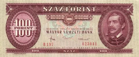 1984. 100Ft (2x) egymás utáni sorszámokkal T:I