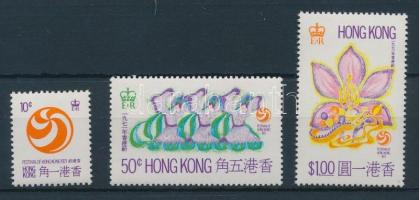 1971 Hongkong fesztivál sor Mi 258-260