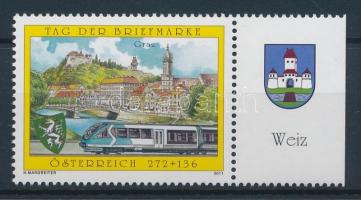 Tag der Briefmarke Stamp mit Rand, Bélyegnap ívszéli bélyeg, Day of stamps margin stamp
