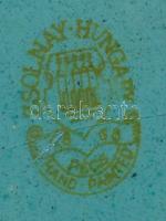 "Országos Bélyegnapi Kiállítás Budapest 1984.", Zsolnay eozin mázas emlékplakett (d=10,5cm...