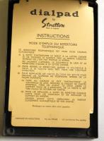 Stratton márkájú tréfásan nyíló fém telefonregiszter