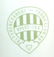 FTC./ Fradi címeres Hollóházi porcelán korsó 18 cm