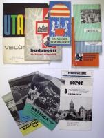 13 db utazási prospektus magyarul, a szocialista országokról és Magyarországról