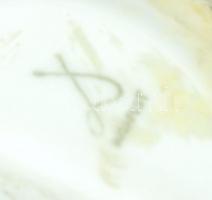 Régi Drasche porcelán női akt szobor / Drasche chinaware 18 cm