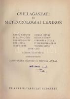 Lassovszky-Réthly: Csillagászati és meteorológiai lexikon, Franklin Társulat kiadása, Bp., szövegközti ábrákkal, kiadói kemény vászon kötésben, jó állapotban