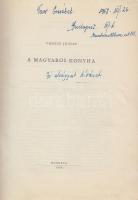 1958 Venesz József: A magyaros konyha, Minerva Kiadó, Bp., kiadói egészvászon kötésben, jó állapotban