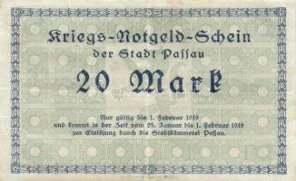 Német Birodalom/Császárság/Passau/Geislingen 1918. 10M + 20M + 50M háborús szükségpénzek T:II,III
Ge...