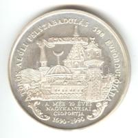 1990. "Gróf Batthyány Ádám az ostromló seregek fővezére - 1690 / MÉE" Ag (0.900) emlékérem. Szign.: SZG (43mm/35.8g) T:PP