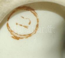 Nagyméretű jelzett porcelán kutya figura / Chinaware dog figure 35cm