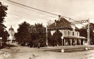 Gödöllő elektromos vasútállomás fotólap T2