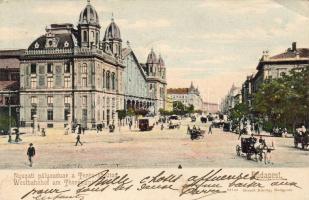 Budapest Nyugati pályaudvar színes hosszúcímzéses T2/3