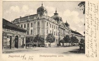 Nagyvárad palace of finance, the shop of Ifj. Popper József