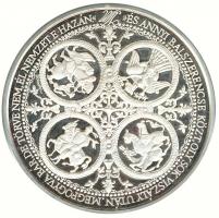 1996. "Honfoglalás Millecentenárium" nagyalakú vastag Ag emlékérem 1000g! (.999), peremén ...