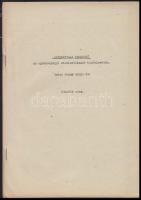 1953  2db kéziratos Egészségügyi Statisztikai jegyzet az egészségügyi statisztikusok tanfolyamáról