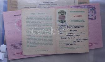 1940es évektől napjainkig Nagy vegyes nyomtatványtétel : menetrendek, csekkek,  szórólapok, postai n...