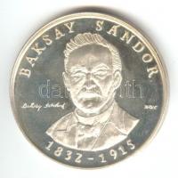 1989. "Baksay Sándor 1832-1915. - Kunszentmiklósi Gimnázium" Ag (0.900) emlékérem. Szign.:...