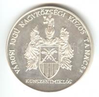 1990. "Városi jogú nagyközségi közös tanács - Kunszentmiklós / Emlékül" Ag (0.900) emlékér...