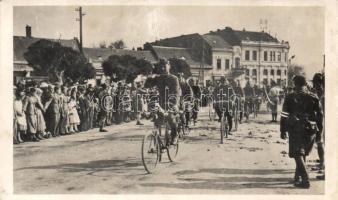 Ipolyság entry of the Hungarian troops, cyclist unit So.Stpl (Rb)