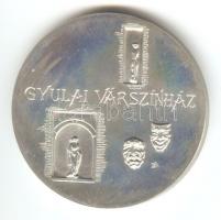 DN. "Gyulai Várszinház" Ag (0.835) emlékérem. Szign.: LA (43mm/39g) T:1-