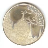 1978.I.6. "Budapest - Parlament / Királyi szent ereklyék" Ag (0.925) emlékérem. Szign.: FZ (43mm/27.2g) T:PP