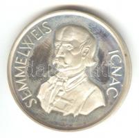 DN. "Semmelweis Ignác" Ag (0.925) emlékérem. Szign.: KNA (32mm/16g) T:PP