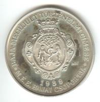 1989. "250 éve született a Bajai Világjáró / MÉE" emlékérem. Szign.: BGY (43mm) T:PP