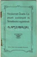 1905 Kecskeméti Önálló Czipészek szakképző és temetkezési egyletének alapszabályai, Spitzer Vilmos nyomdája