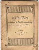 1897 Utasítás a Remington és Yost írógép használatának értelmes tanulására és helyes kezelésére; M. K. Posta és Távírdaigazgatóság nyomdája
