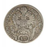 Ausztria/magyar verdejel 1790B 10Kr Ag "II József" T:3+