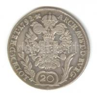 Ausztria/magyar verdejel 1792B 20Kr Ag II. Lipót T:2-