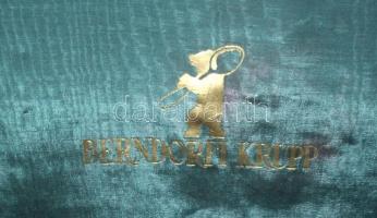 cca 1920 Hatszemélyes, 31 darabos komplett Berndorfi Krupp alpakka étkészlet, eredeti dobozában. / 
...