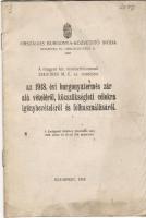 1918 A m. kir. minisztériumnak rendelete az 1918. évi burgonyatermés zár alá vételéről, közszükségleti célokra igénybevételéről és felhasználásáról