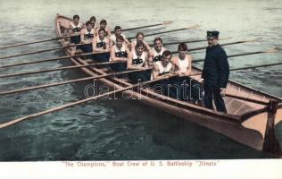 ´The Champions´ boat crew of US battleship Illinois