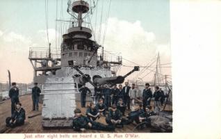 On the board of a US battleship