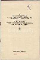 1940 A Hubertus kötött és szövöttárugyár Rt kimutatása
